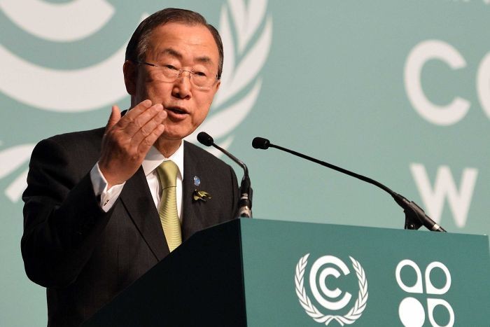 UN chief urges joint efforts to stop global warming - ảnh 1